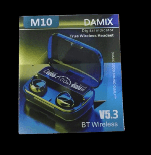 M10 Damix V 5.3 Bluetooth Wireless Earbuds with LED Display, Touch Control, and Long Battery Life - Image 5