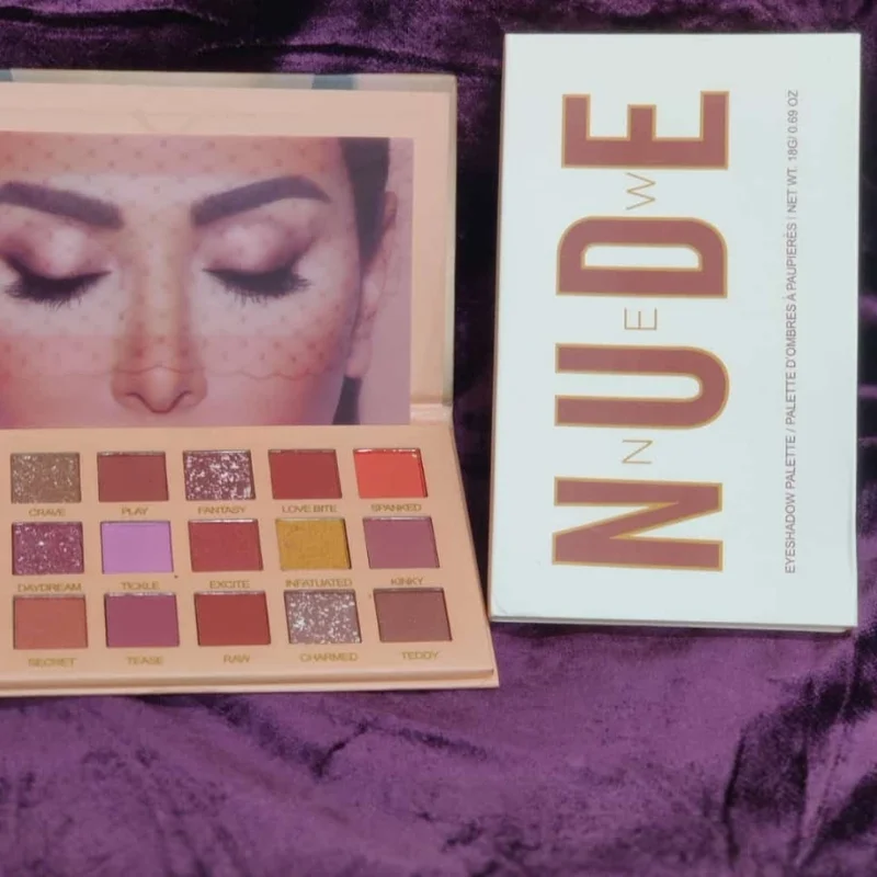 18 Colors Nude Eyeshadow Palette | Matte & Shimmer Pigmented Shades, Long-Lasting - Image 2