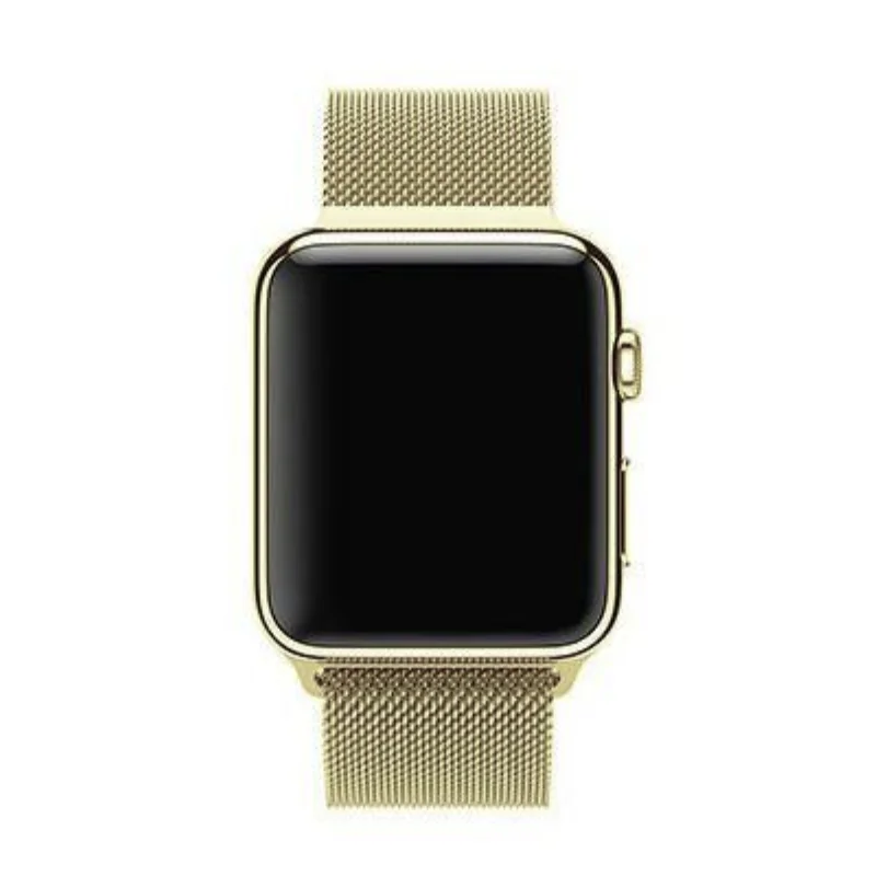 Soft Gold | Apple Watch Milanese Magnetic Loop Strap | Stainless Steel Band | 42mm / 44mm / 45mm - Image 2