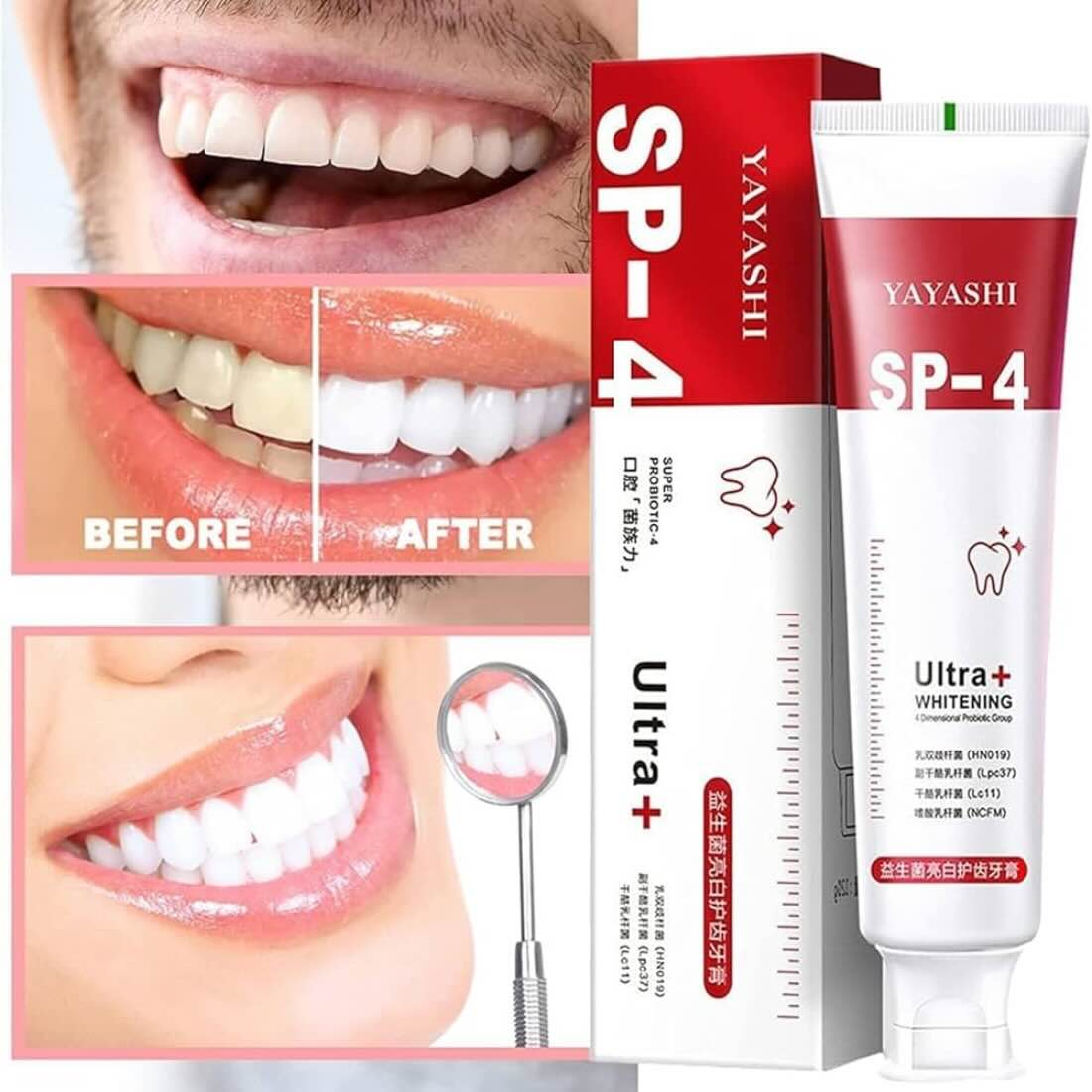 Yayashi SP-4 Ultra Whitening Toothpaste | Stain Remover & Fresh Breath Formula - Image 5