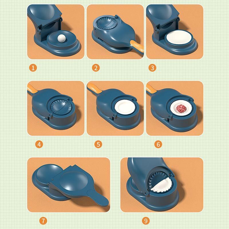 2 In 1 Dumpling Maker | Samosa Maker Without Box | Random Colors - Image 9