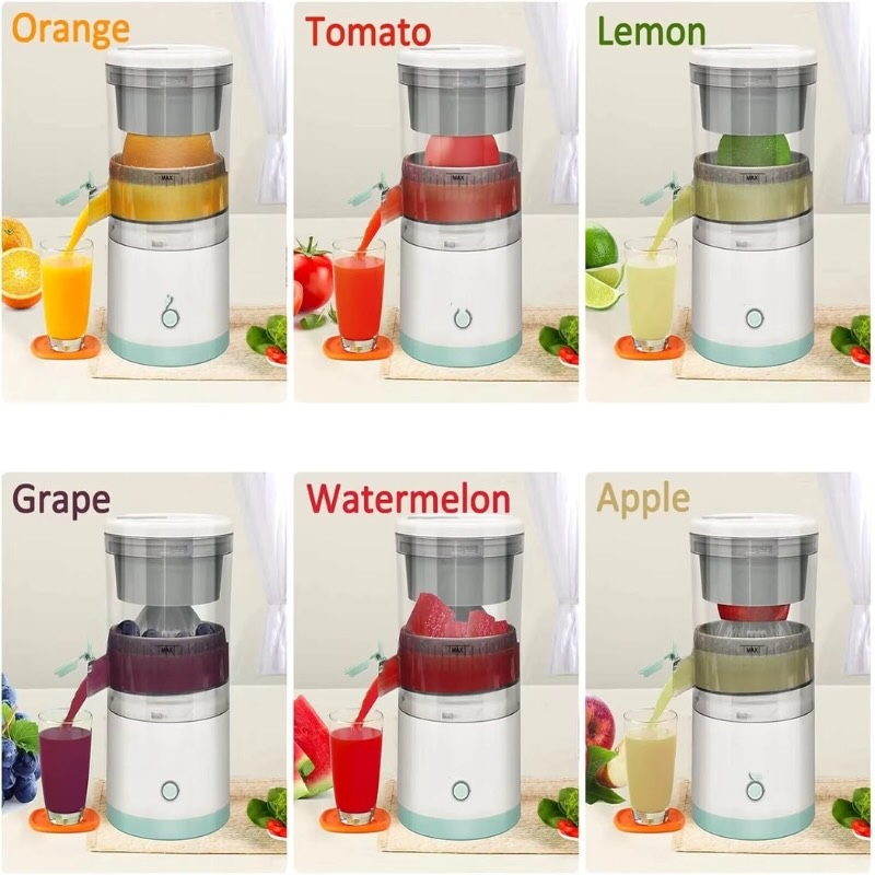 Portable Electric Citrus Juicer | USB Rechargeable Hands-Free Fruit Extractor for Fresh Juice Anywhere - Image 5