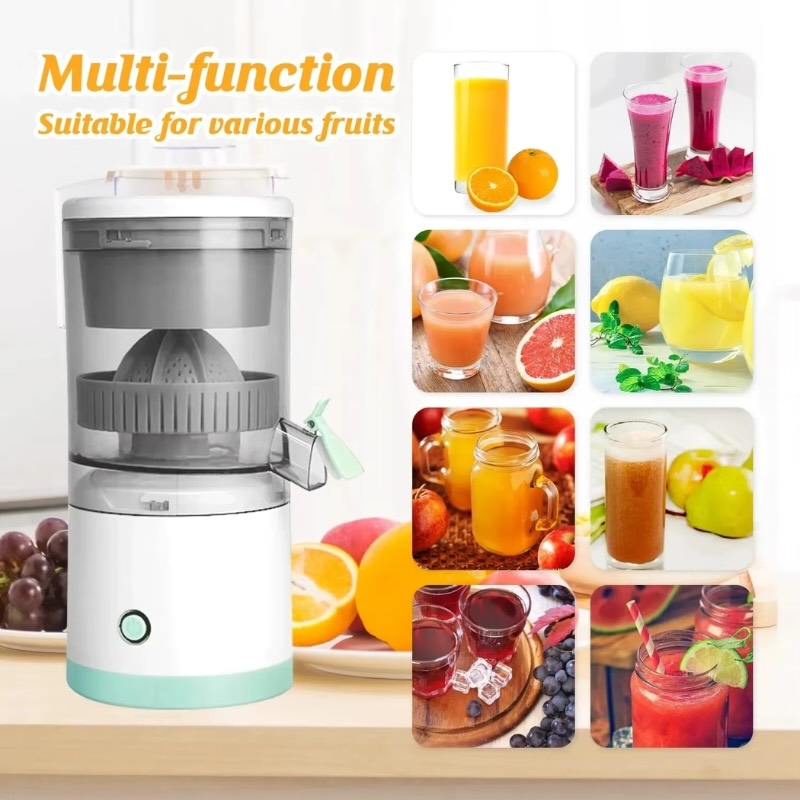 Portable Electric Citrus Juicer | USB Rechargeable Hands-Free Fruit Extractor for Fresh Juice Anywhere - Image 4