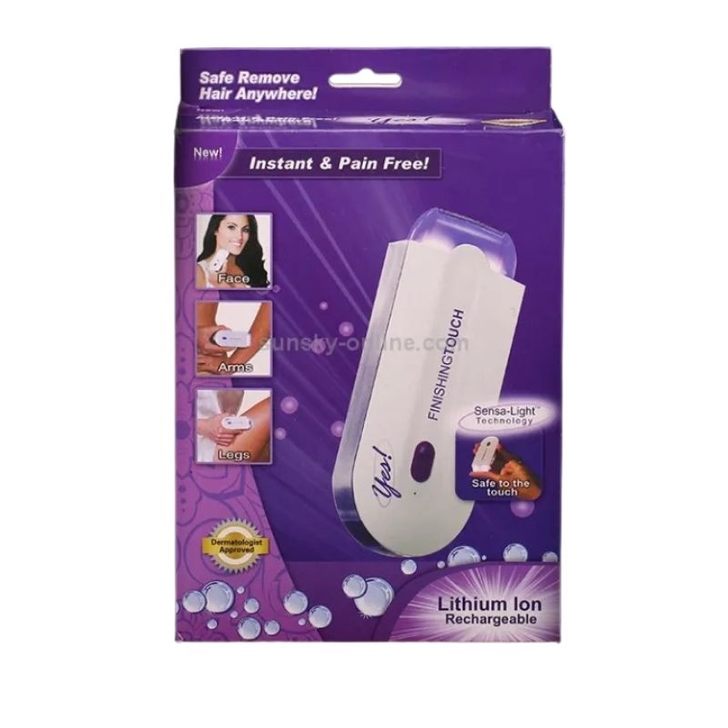 2-in-1 Rechargeable Painless Hair Remover | Finishing Touch Sensa-Light for Face & Body - Image 4