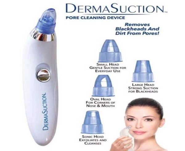 Blackhead Removal Machine | Derma Suction 3 In 1 Black Head Remover Machine | Acne Pimple Pore Cleaner Vacuum Suction Tool - Image 2