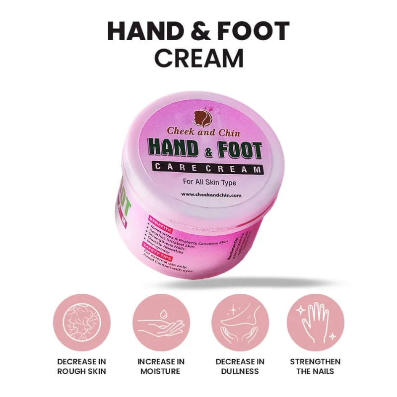 Hand & Foot Care Cream | Strong Whitening Moisturizer with Aloe Vera Shea & Cocoa Butter for All Skin Types - Image 2
