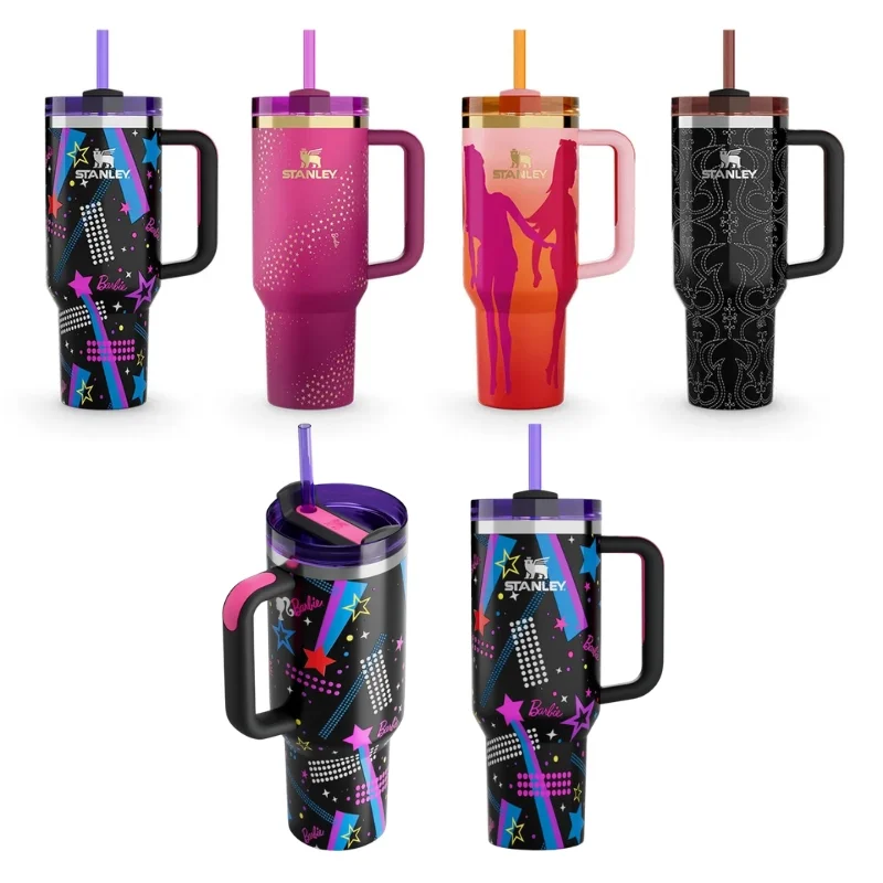 Star Pink Stylish Stanley Barbie Tumbler | H2.0 Tumbler 1.18L Limited Edition Double Wall Vacuum Insulated - Image 6