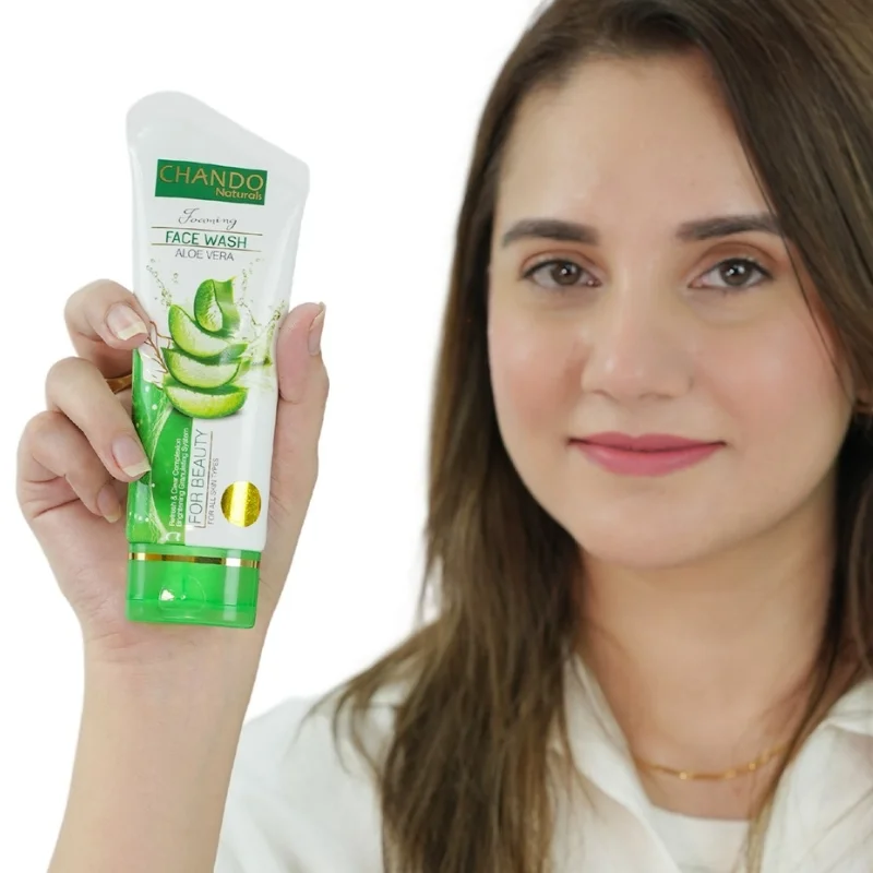 Face Wash | Chando Naturals Aloe Vera Beauty Face Wash 100ml Gentle Hydrating Cleanser for Sensitive Skin
