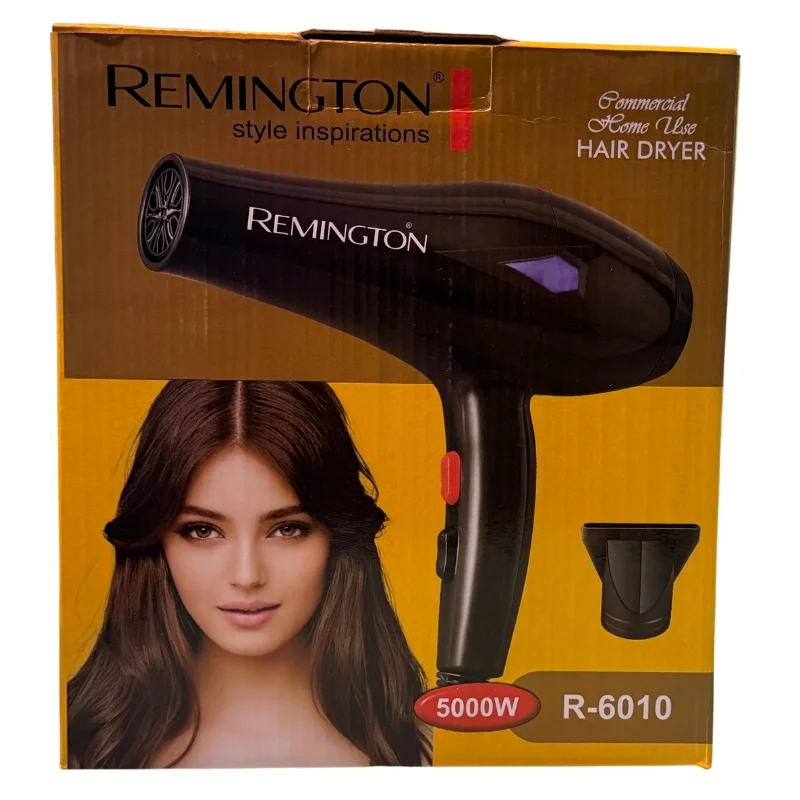 Remington Hair Dryer R-6010 Professional Ionic Dryer with 3 Speed Settings and DC Strong Motor - Image 4