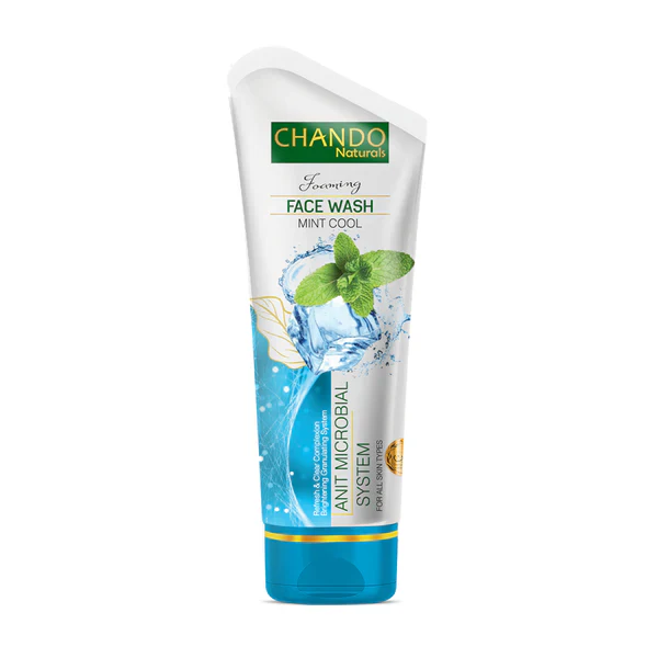 Face Wash | Chando Naturals Mint Cool Anti-Microbial Face Wash 100ml Daily Cleanser for Oily and Acne-Prone Skin - Image 6